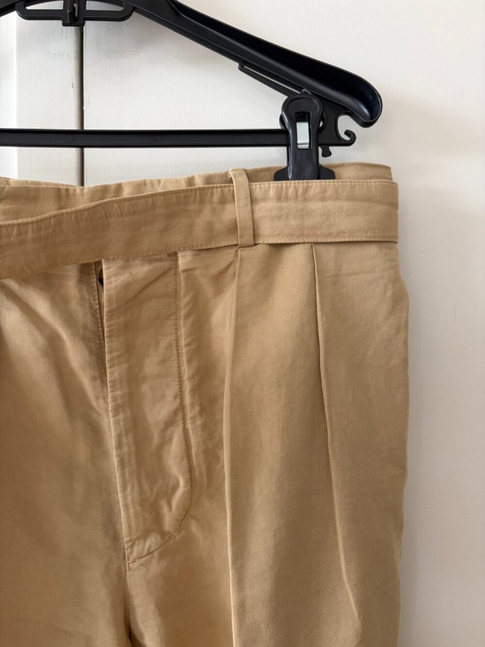 Officine Generale Pierre Pleated Trousers Beige 48